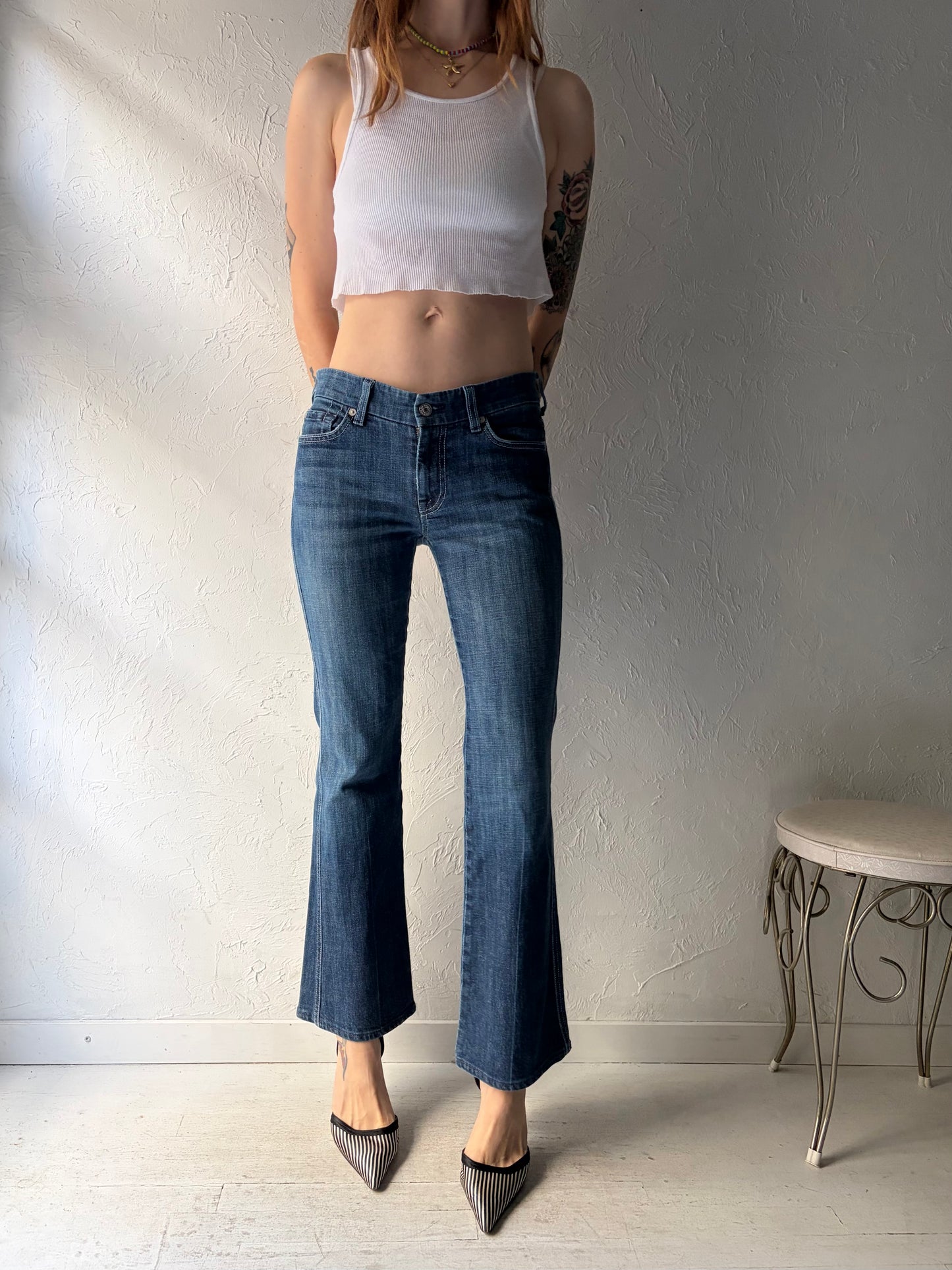 Y2k ‘Seven For All Mankind’ Low Rise Boot Cut Jeans / 27