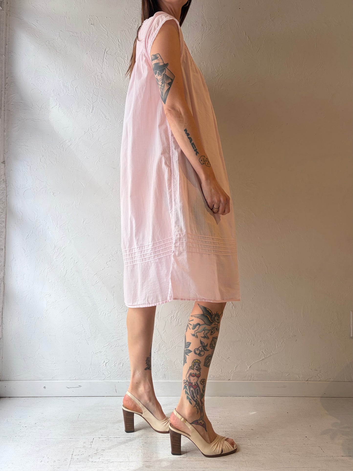Y2k 'Eileen West' Pink Cottage Core Midi Dress / Medium