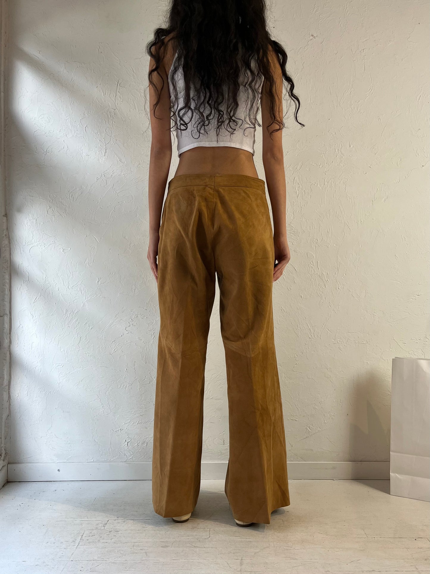 Vintage Suede Leather Pants / Large