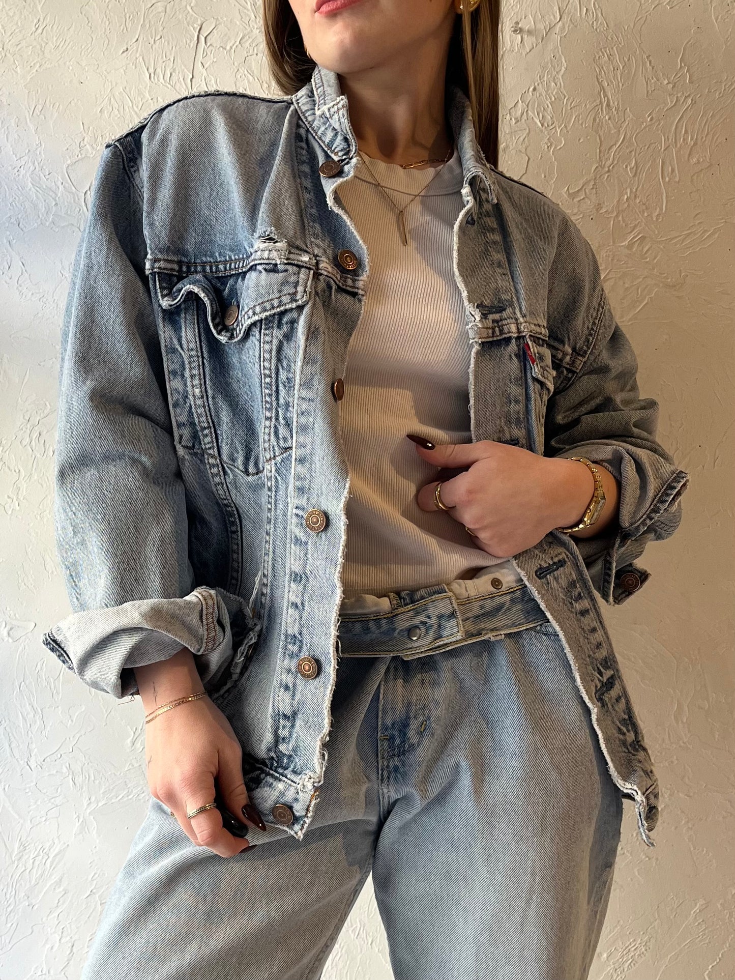 Vintage ‘Levi’s’ Thrashed Denim Jacket / XS