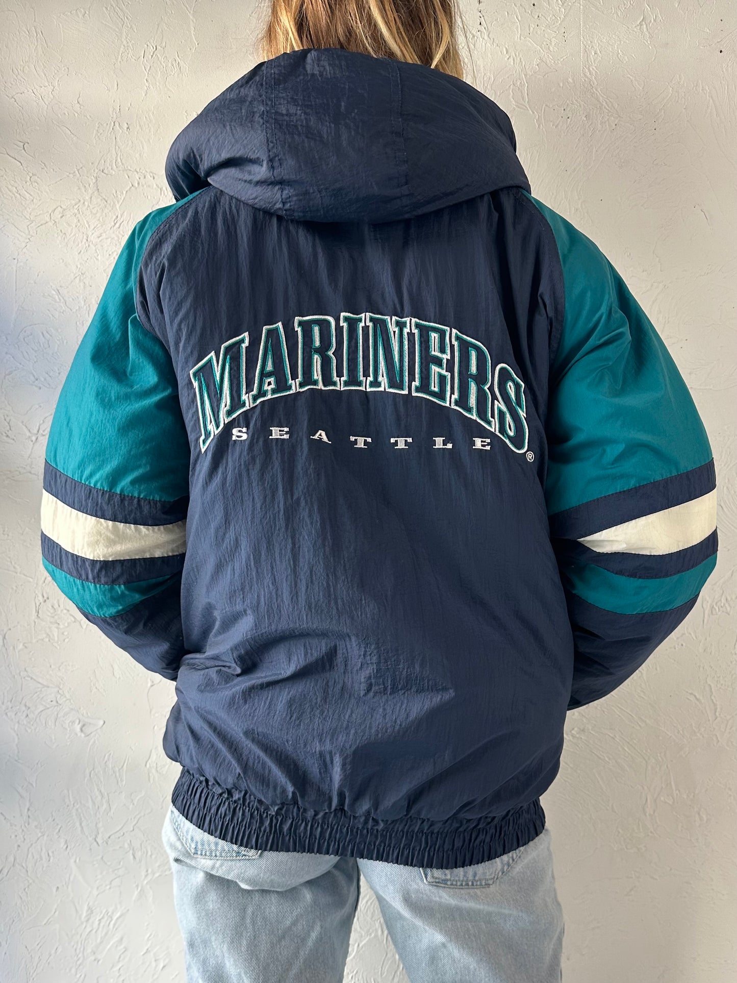 90s 'Genuine Merchandise' Seattle Mariners Starter Jacket / Medium