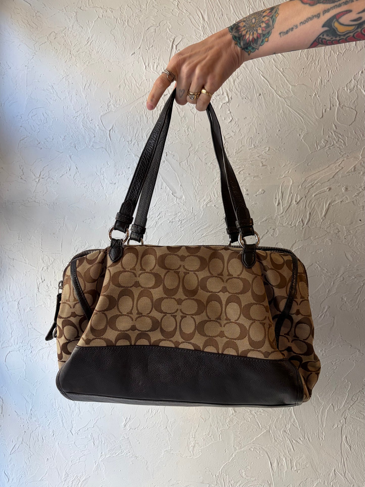 Y2k 'Coach' F31921 Monogram Park Satchel