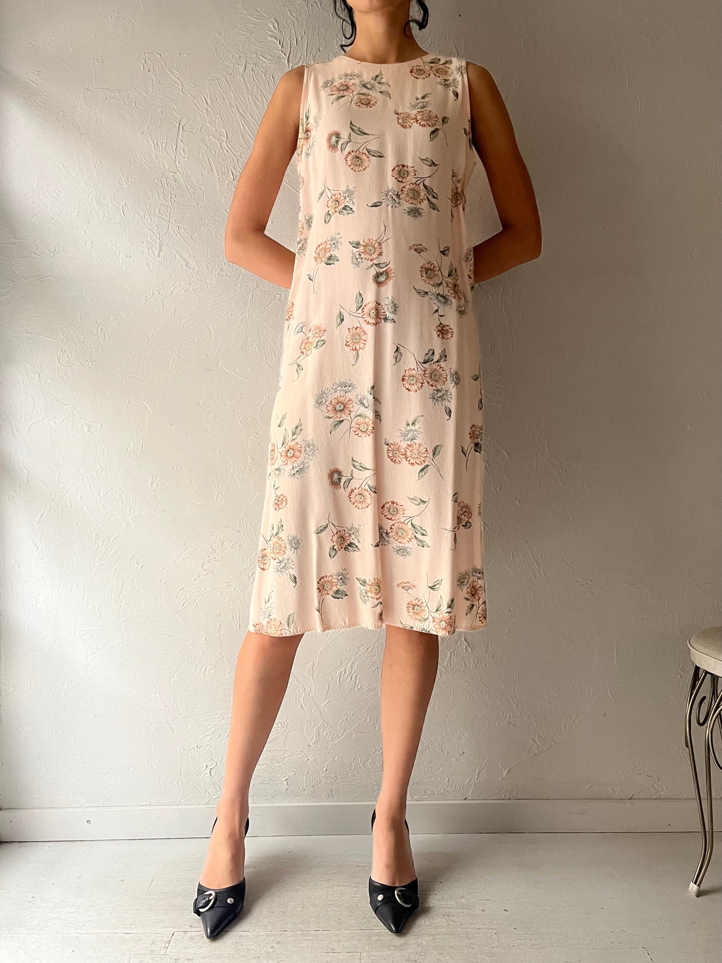 90s 'Willow Ridge'  Floral Dress / Medium