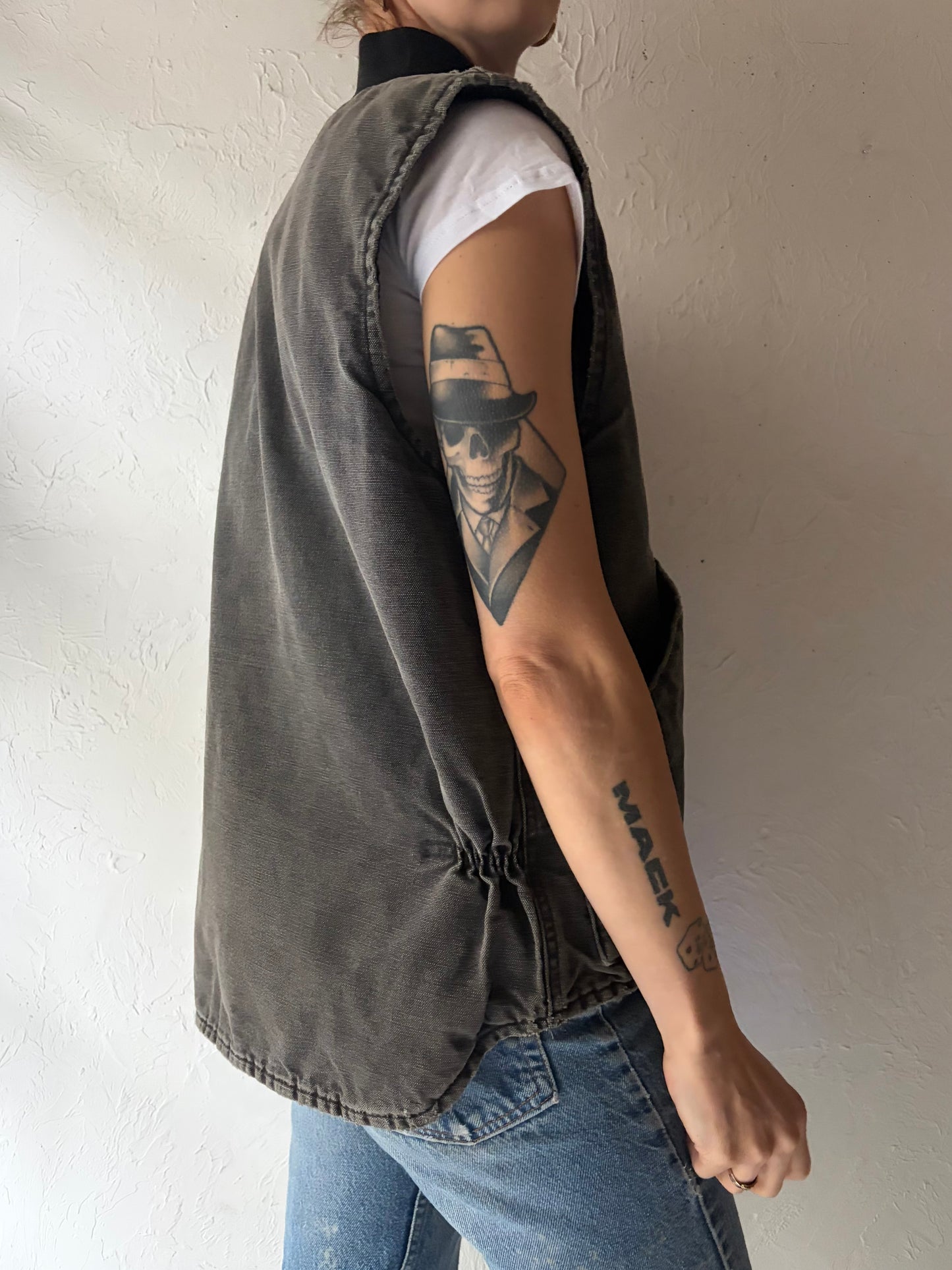 Vintage 'Carhartt' Workwear Denim Vest / Small