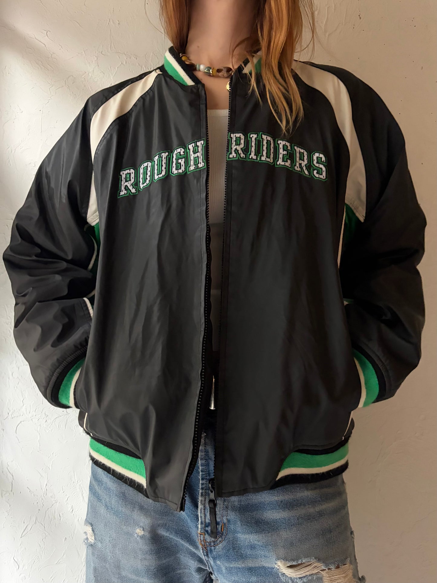 Vintage CFL Saskatchewan Rough Riders' Bomber Jacket / Small