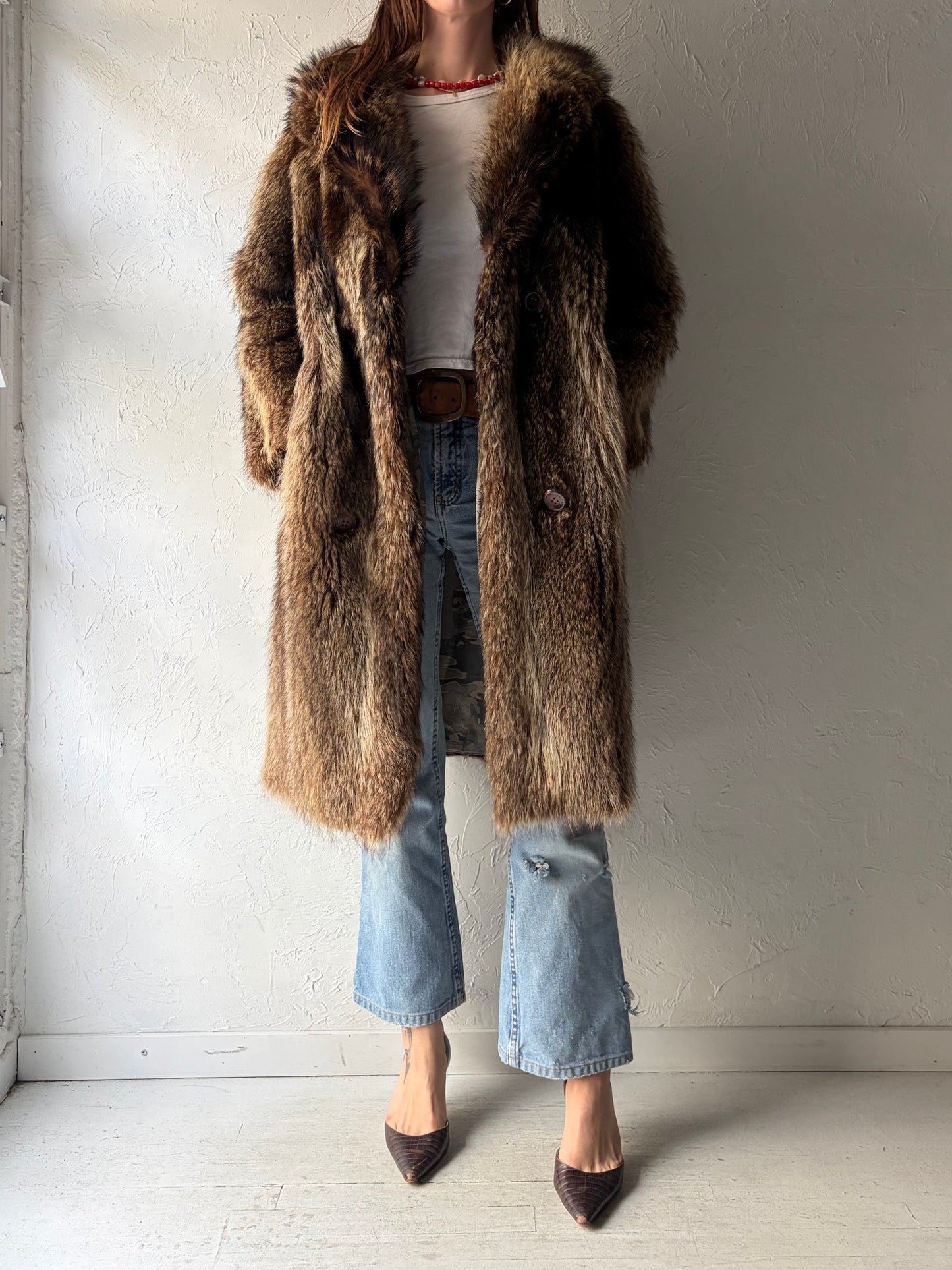 Vintage Authentic Fur Coat / Medium