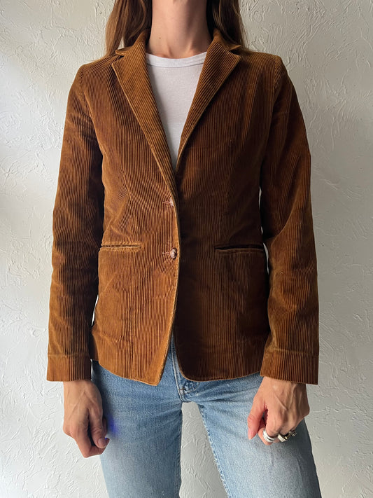 80s 'Nordstrom' Corduroy Blazer Jacket / Small