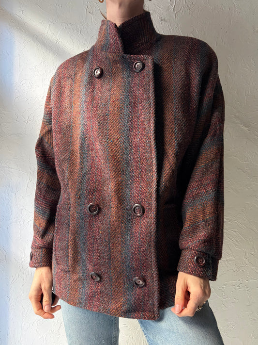 80s 'Mackintosh' Tweed Wool Jacket / Union Made / Small / Medium