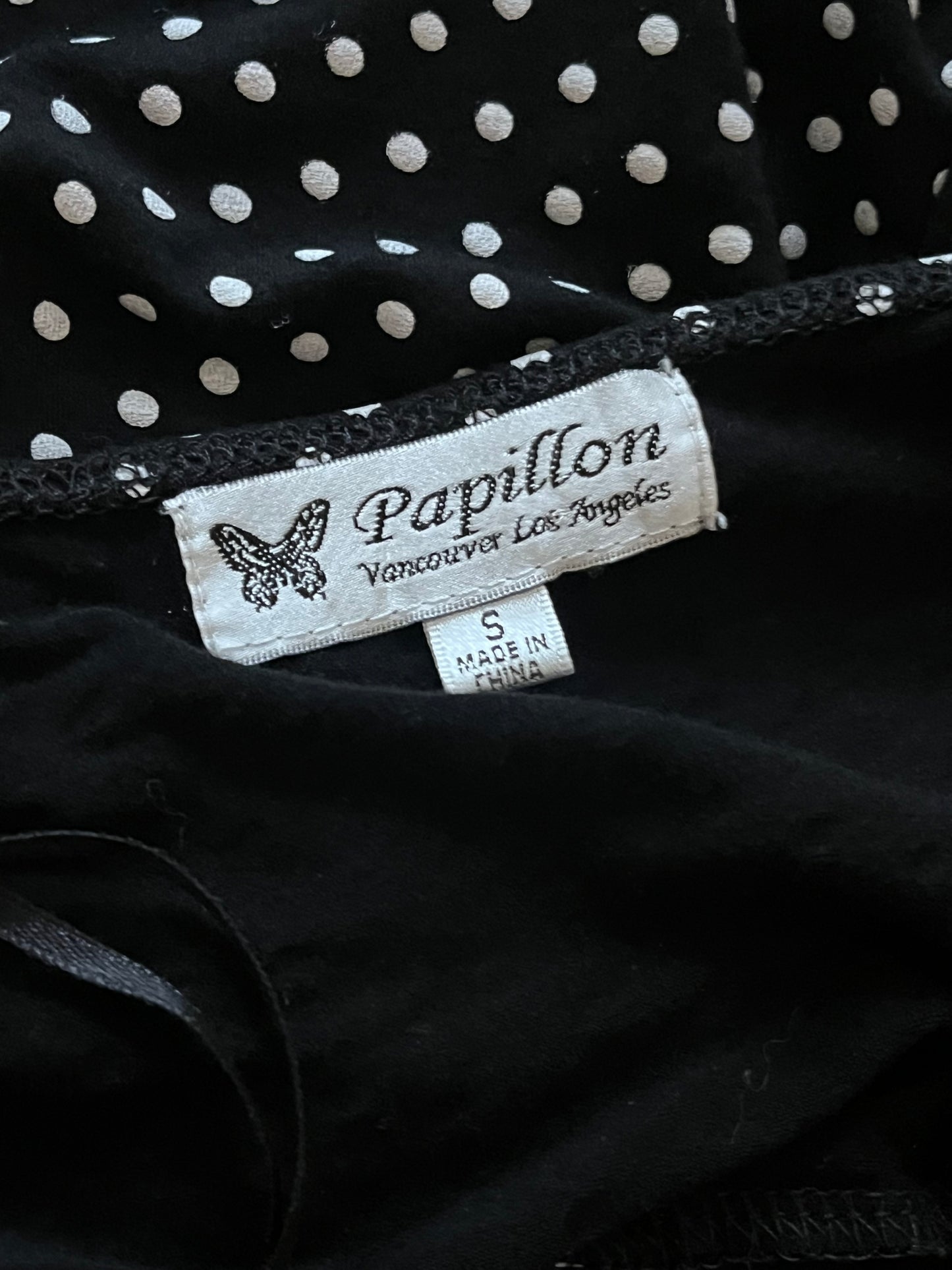 Y2K ‘Papillon’ Polka Dot Halter Dress / Small