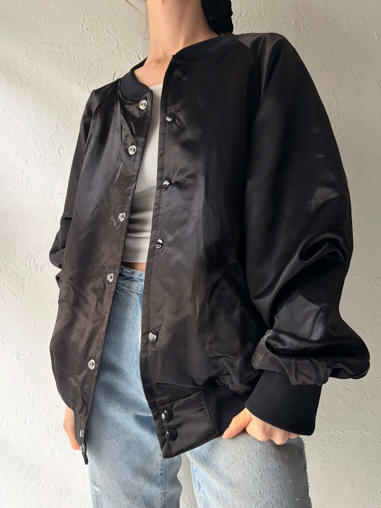 Vintage 'R&B' Mercedes Benz Silky Bomber / Large