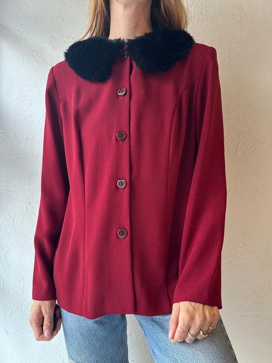90s ‘Jessica’ Red Jacket / Medium