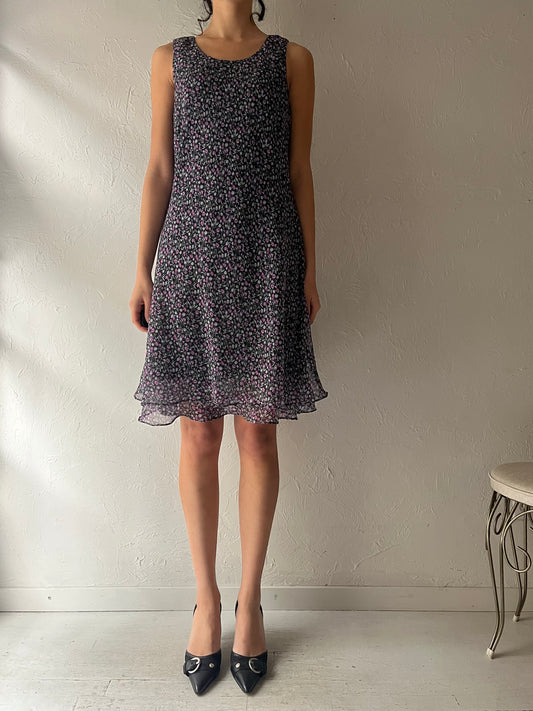 90s 'Tradition' Floral Dress / Large