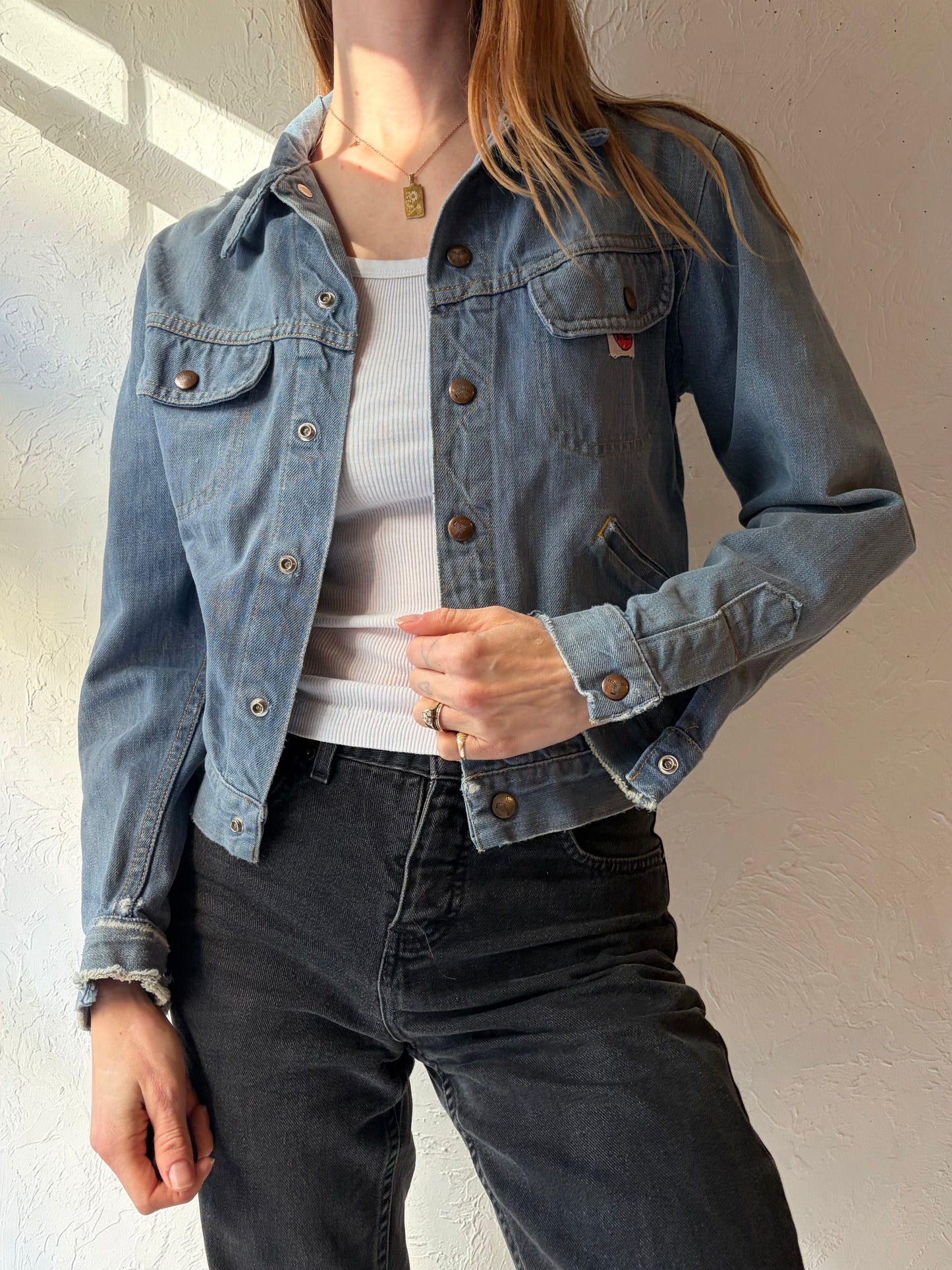 70s 'GWG Kings' Denim Jacket / Small