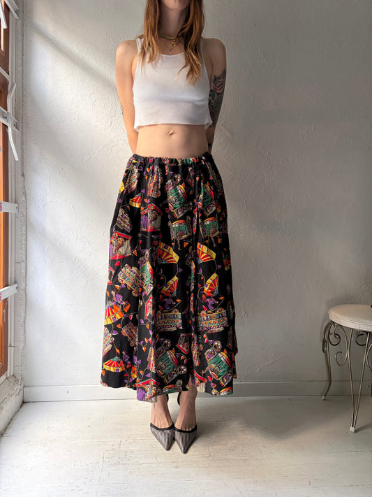 Vintage Handmade Circus Novelty Skirt / Medium