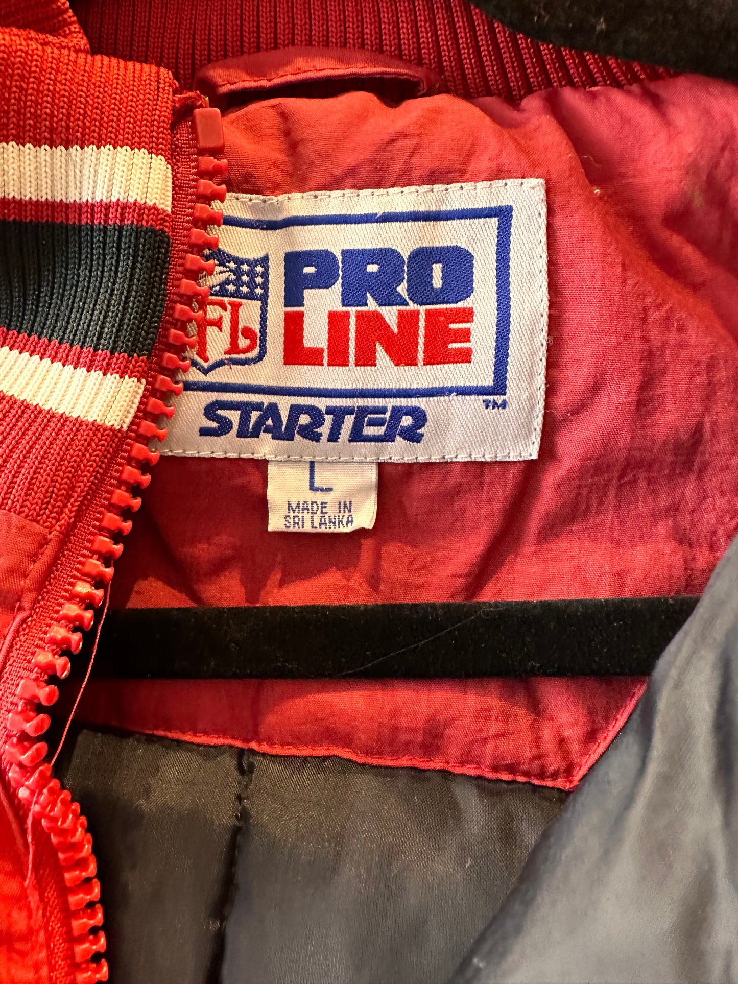Y2k 'Pro Line' San Francisco 49ers Half Zip Starter Jacket / Small