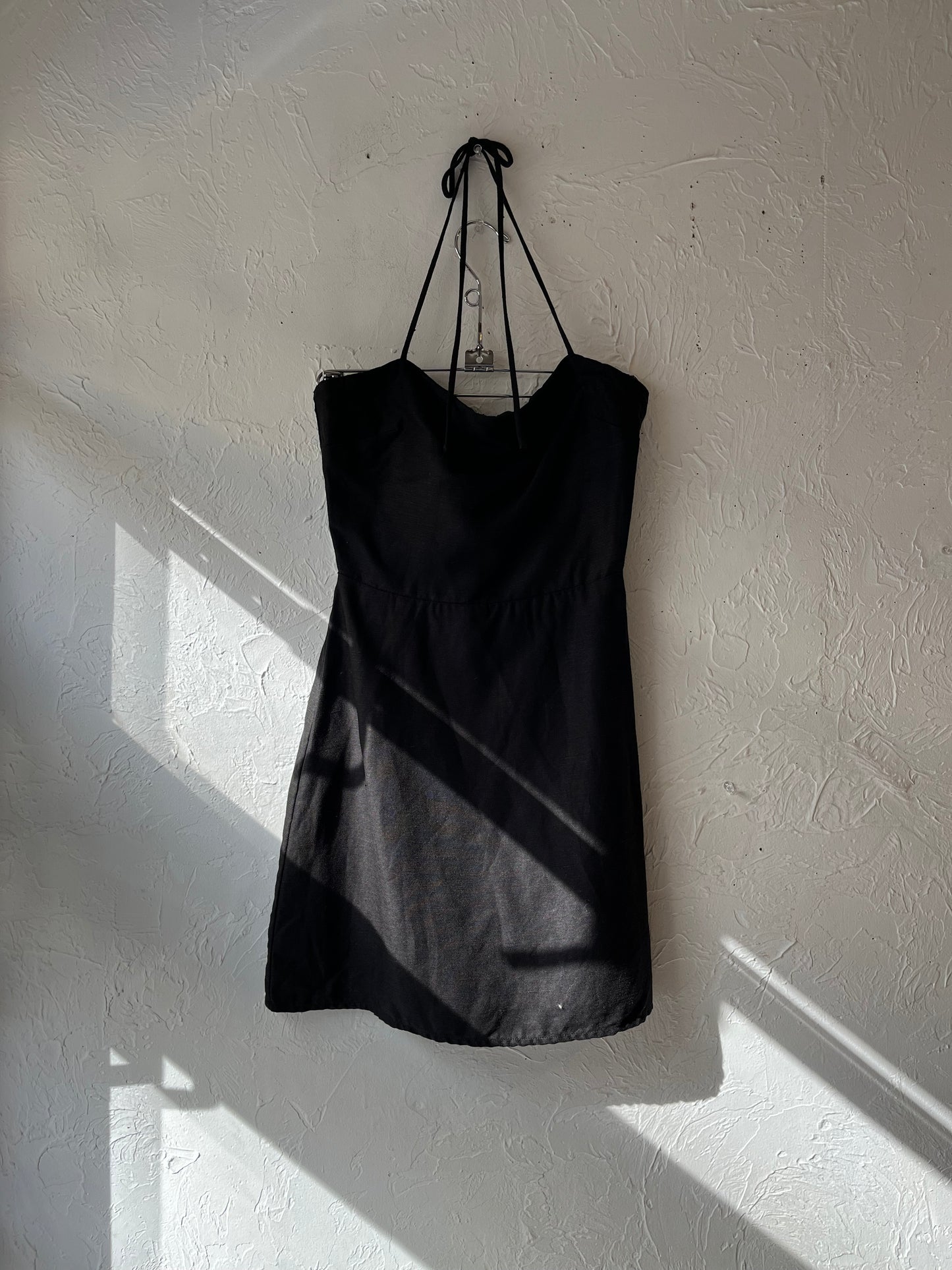 Black halter dress