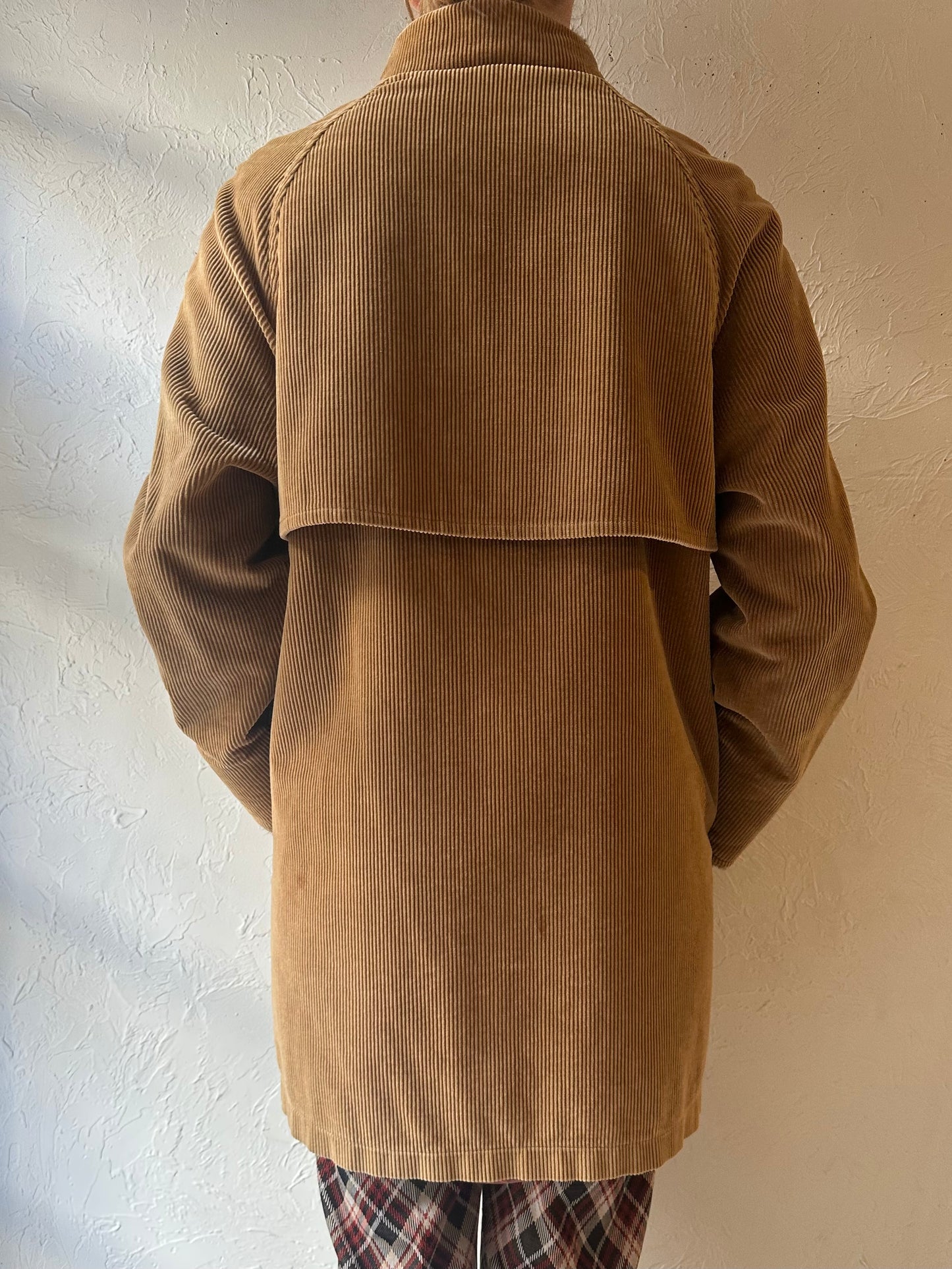 80s 'London Fog' Corduroy Coat / Medium