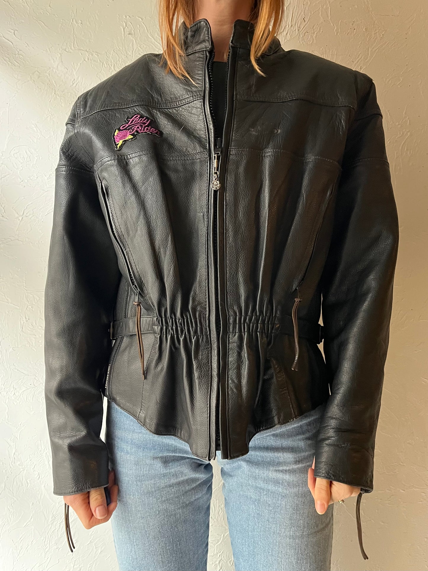 90s 'Leather King' Harley Davidson Leather Biker Jacket / Small