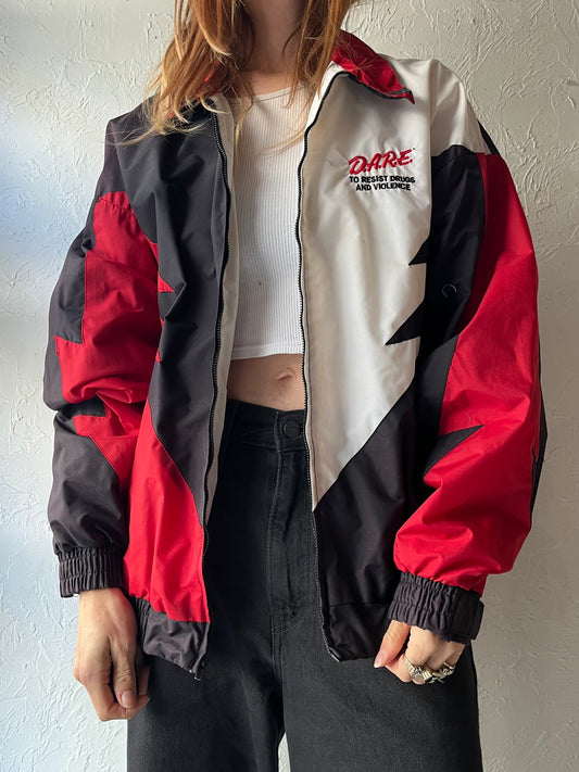90s 'Speed Zone' D.A.R.E Sport Jacket / Large