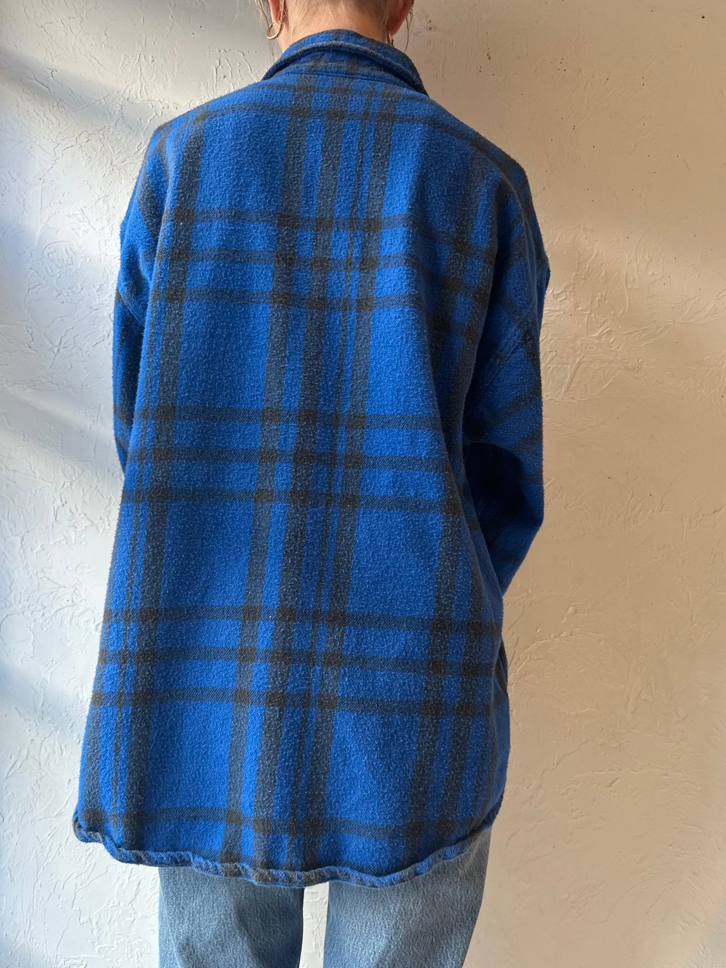 90s ‘St Johns Bay’ Blue Flannel Oxford / XXL