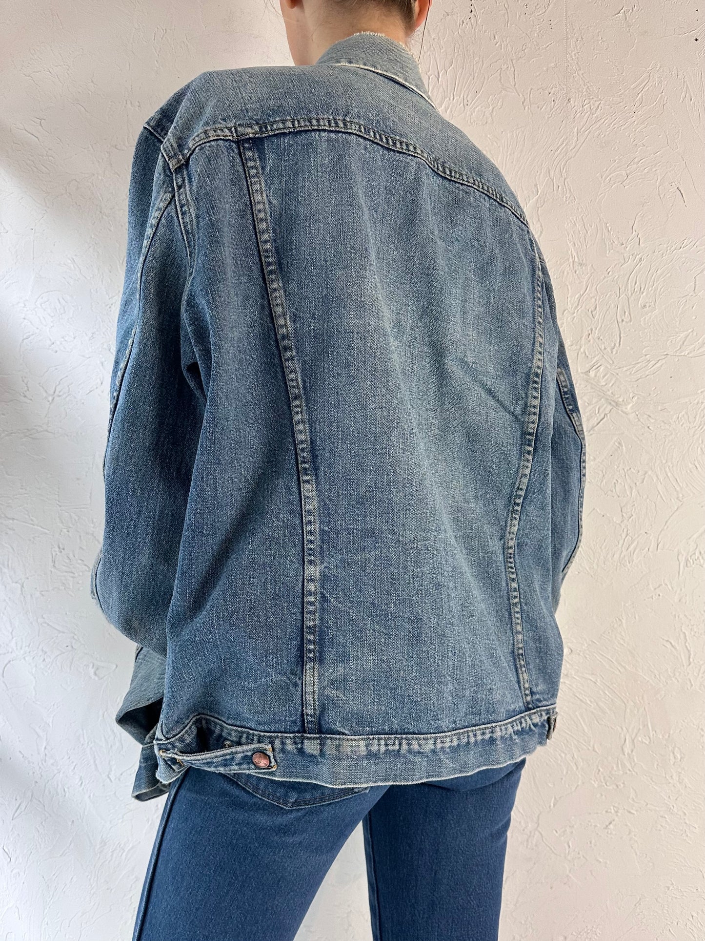 Vintage 'GWG' Thrashed Denim Jacket / Large