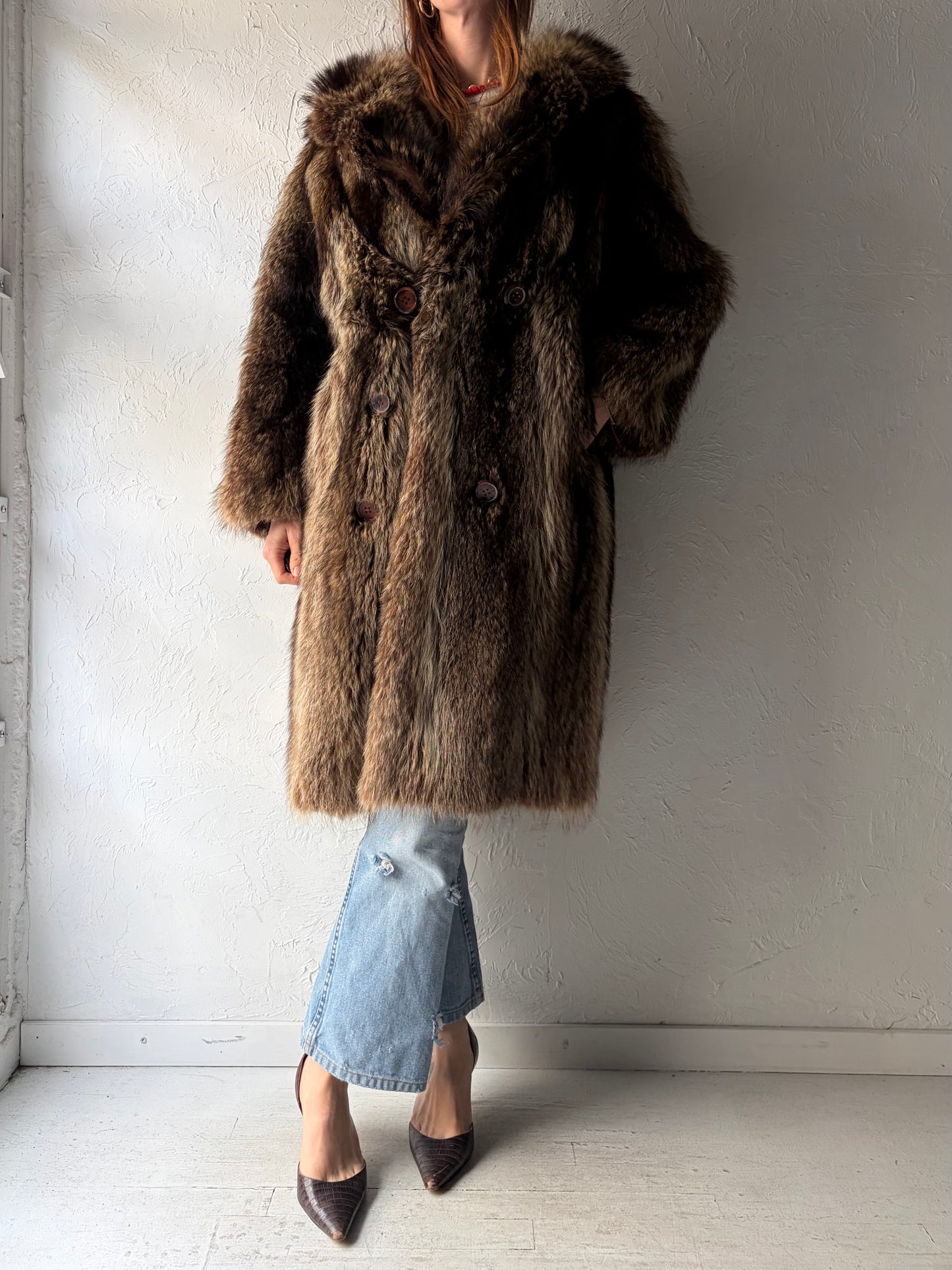 Vintage Authentic Fur Coat / Medium