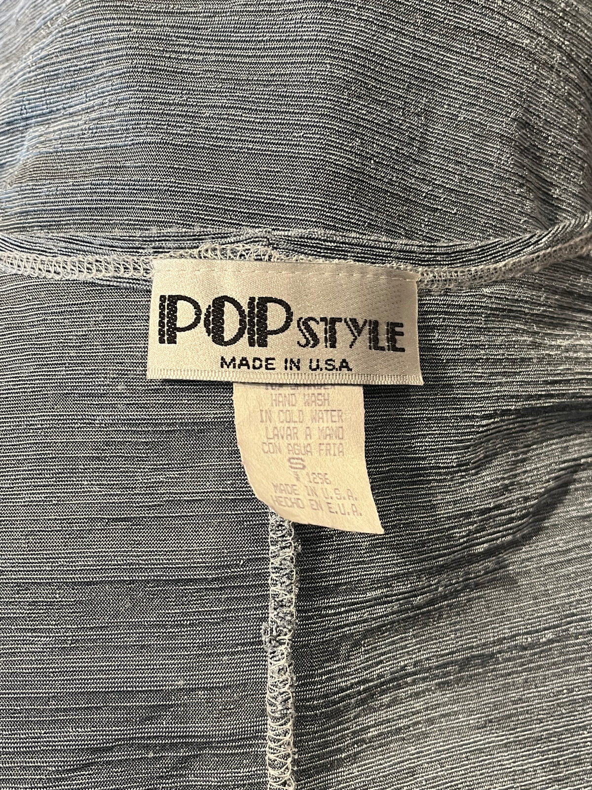 90s 'Pop Style' Gray Midi Dress / Small