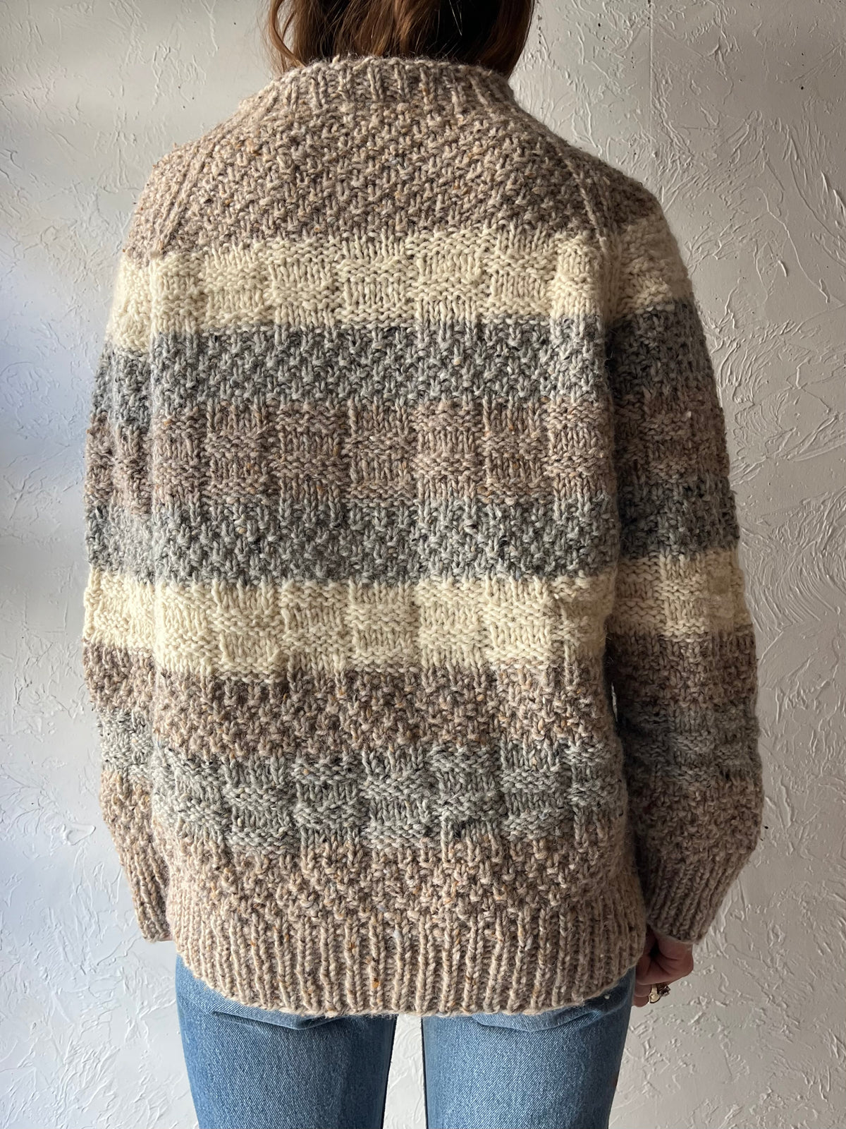 Vintage 'Gaeltarra' Hand Knit Wool Pullover Sweater / Medium