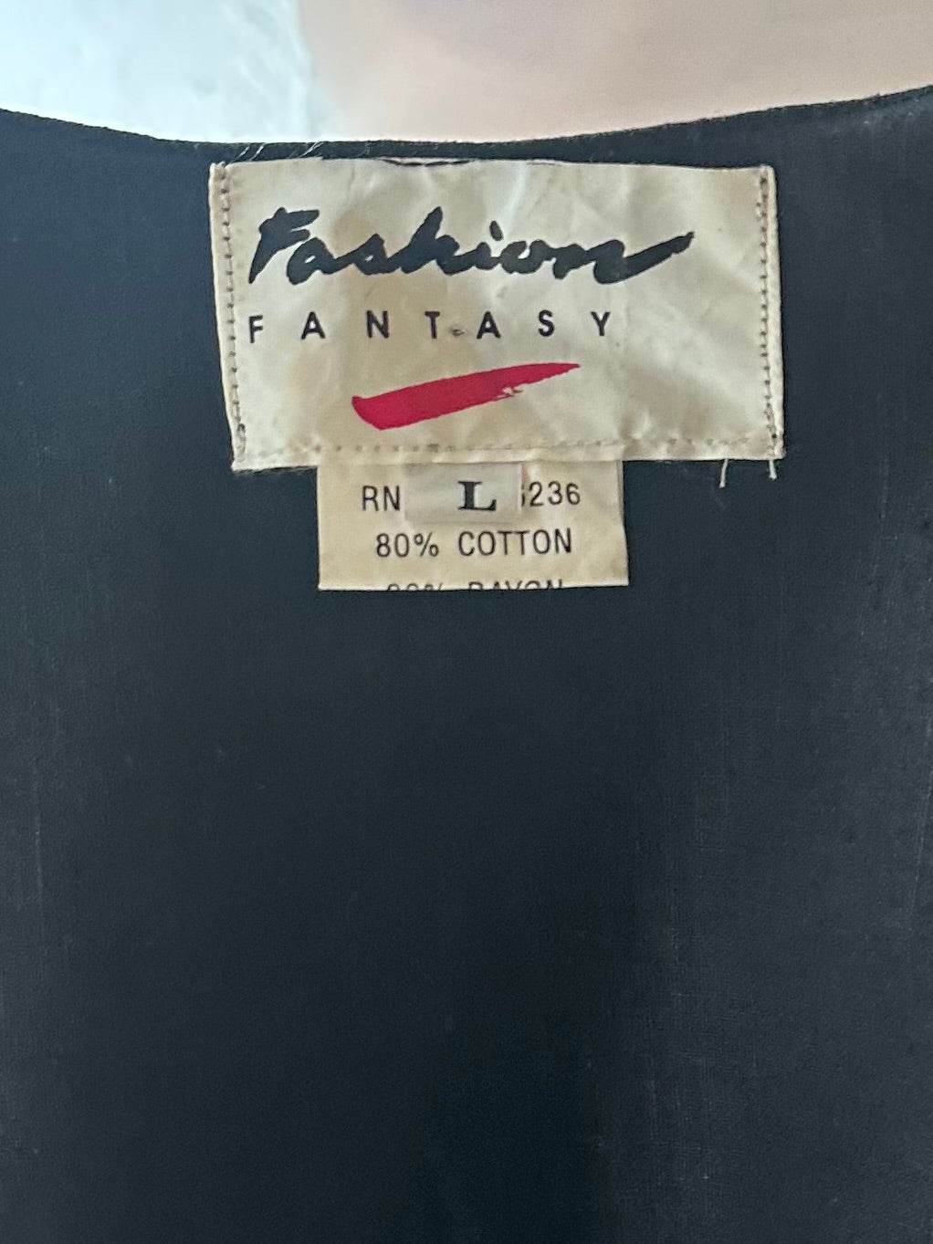 90s 'Fashions Fantasy' Sequin Vest / Large