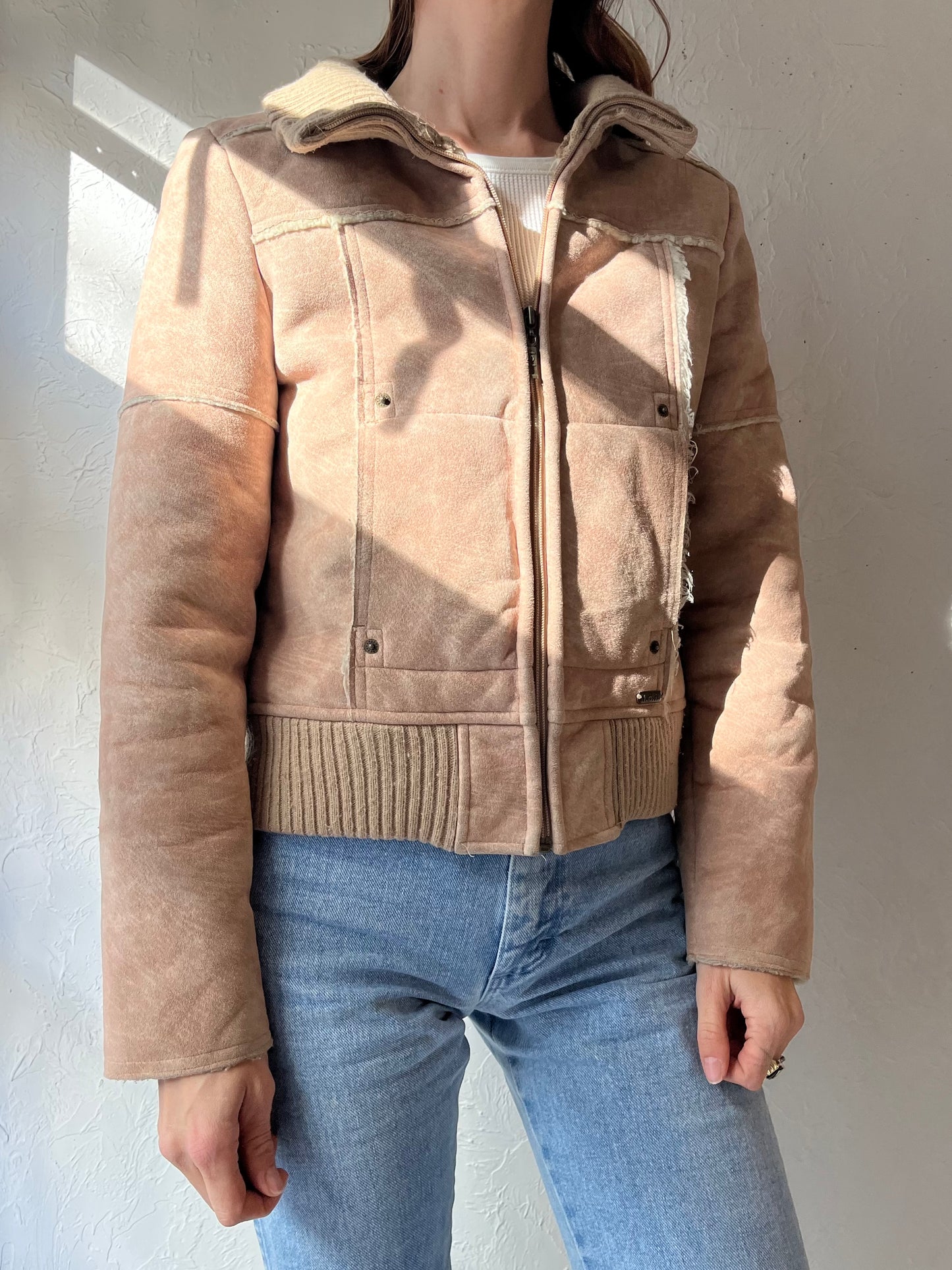 Y2k 'LEI' Faux Suede Jacket / Small