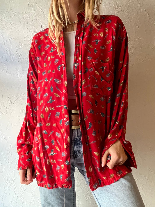 90s ‘Box Mondial’ Soft Cotton Button Up Shirt / Medium