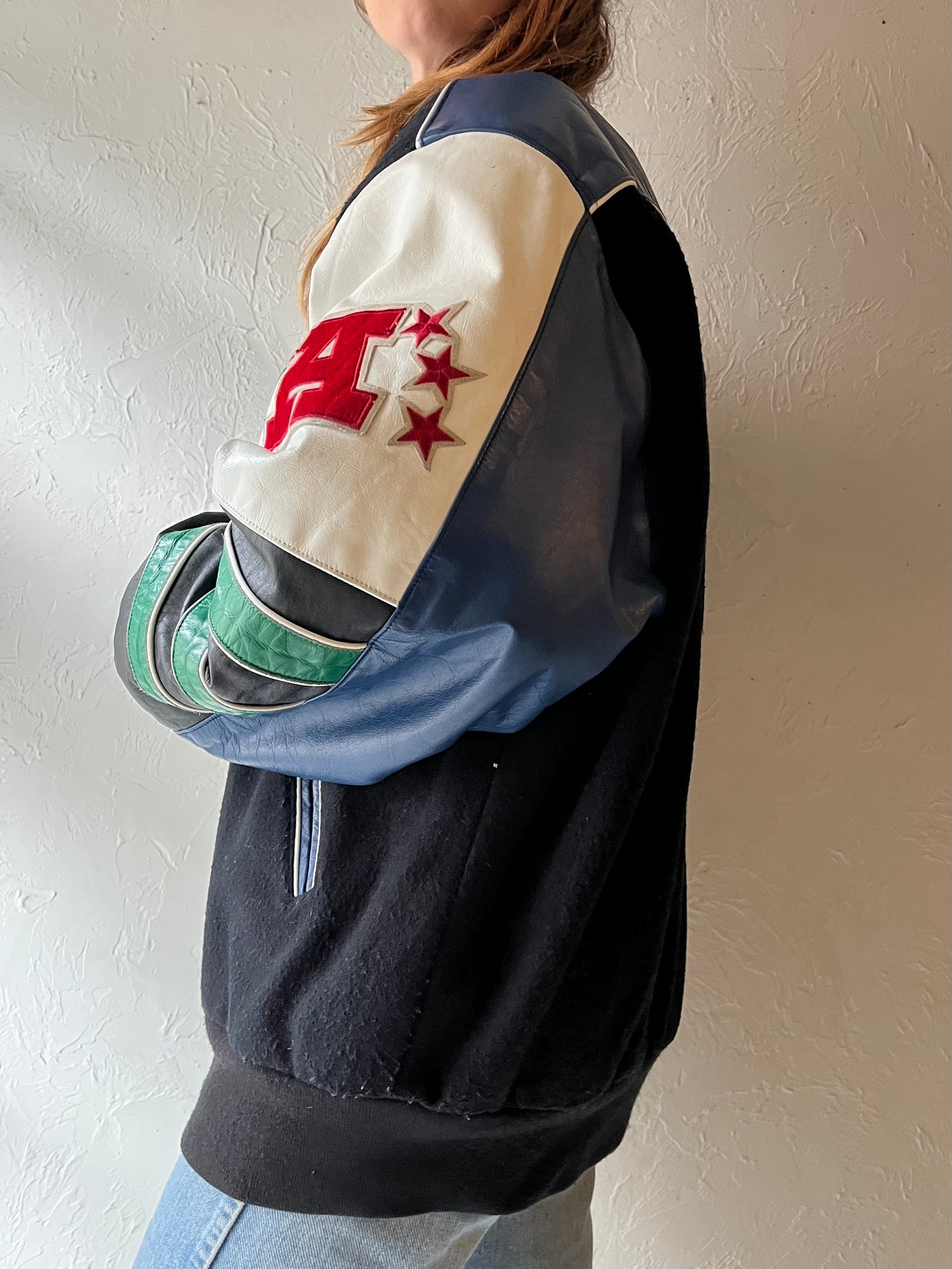 90s 'Seattle Seahhawks' Bomber Jacket / Medium