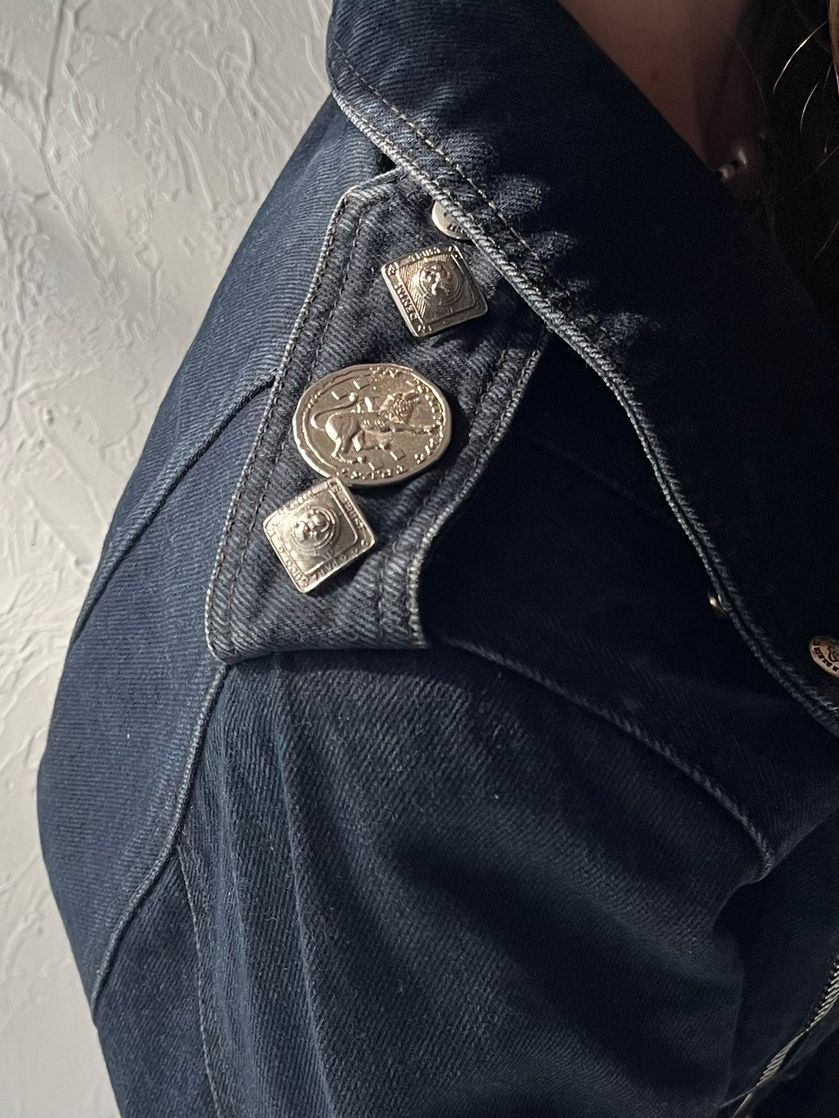 Vintage 90s 'Parasuco' Cropped Denim Jacket / Small