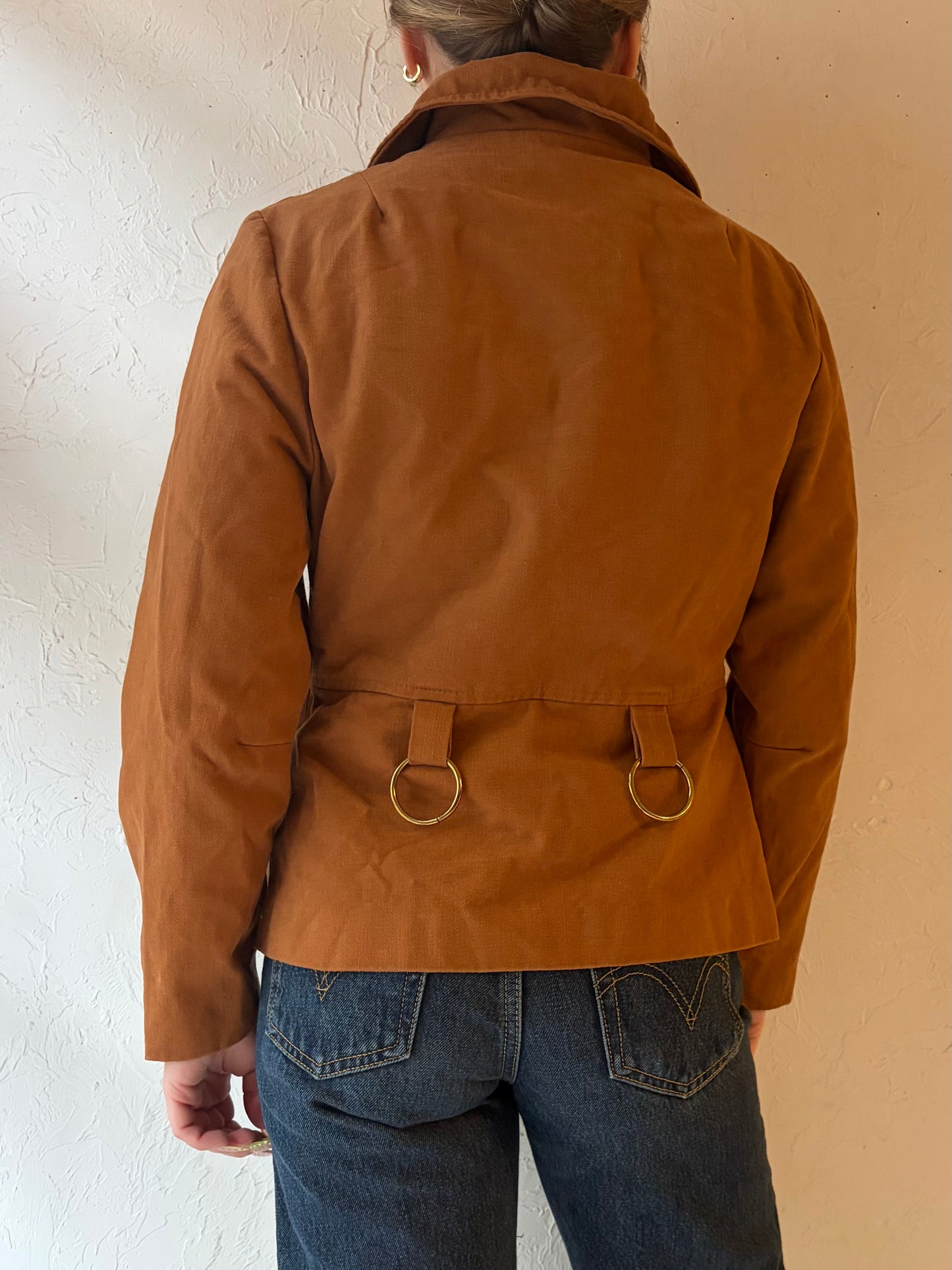 70s 'Nicolette' Tan Cotton Jacket / Small