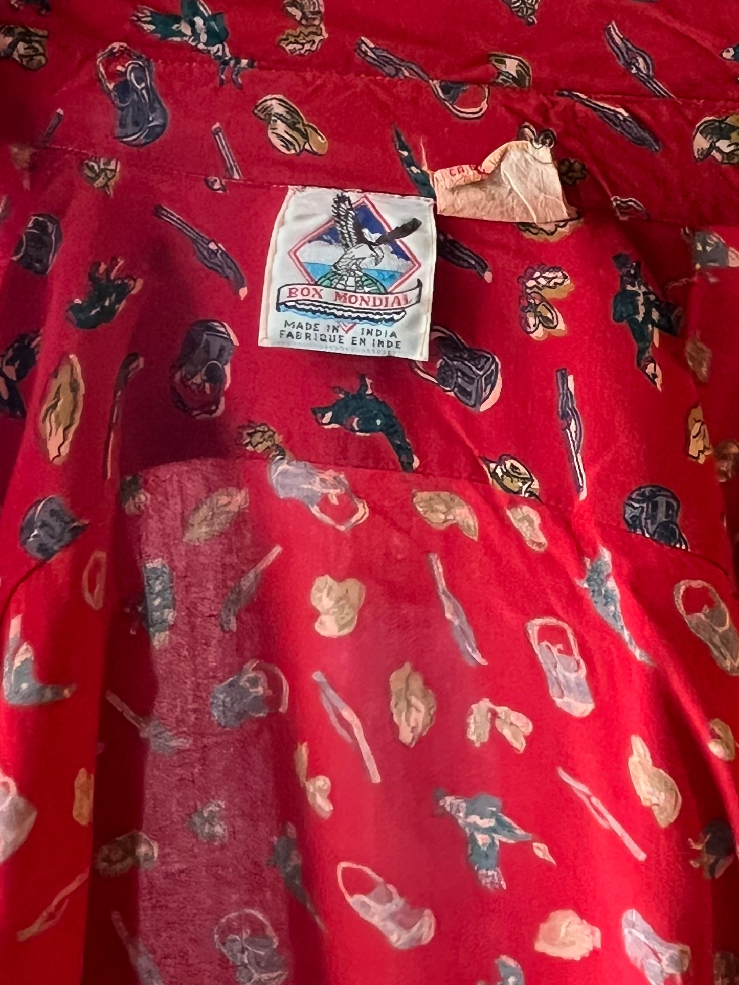 90s ‘Box Mondial’ Soft Cotton Button Up Shirt / Medium