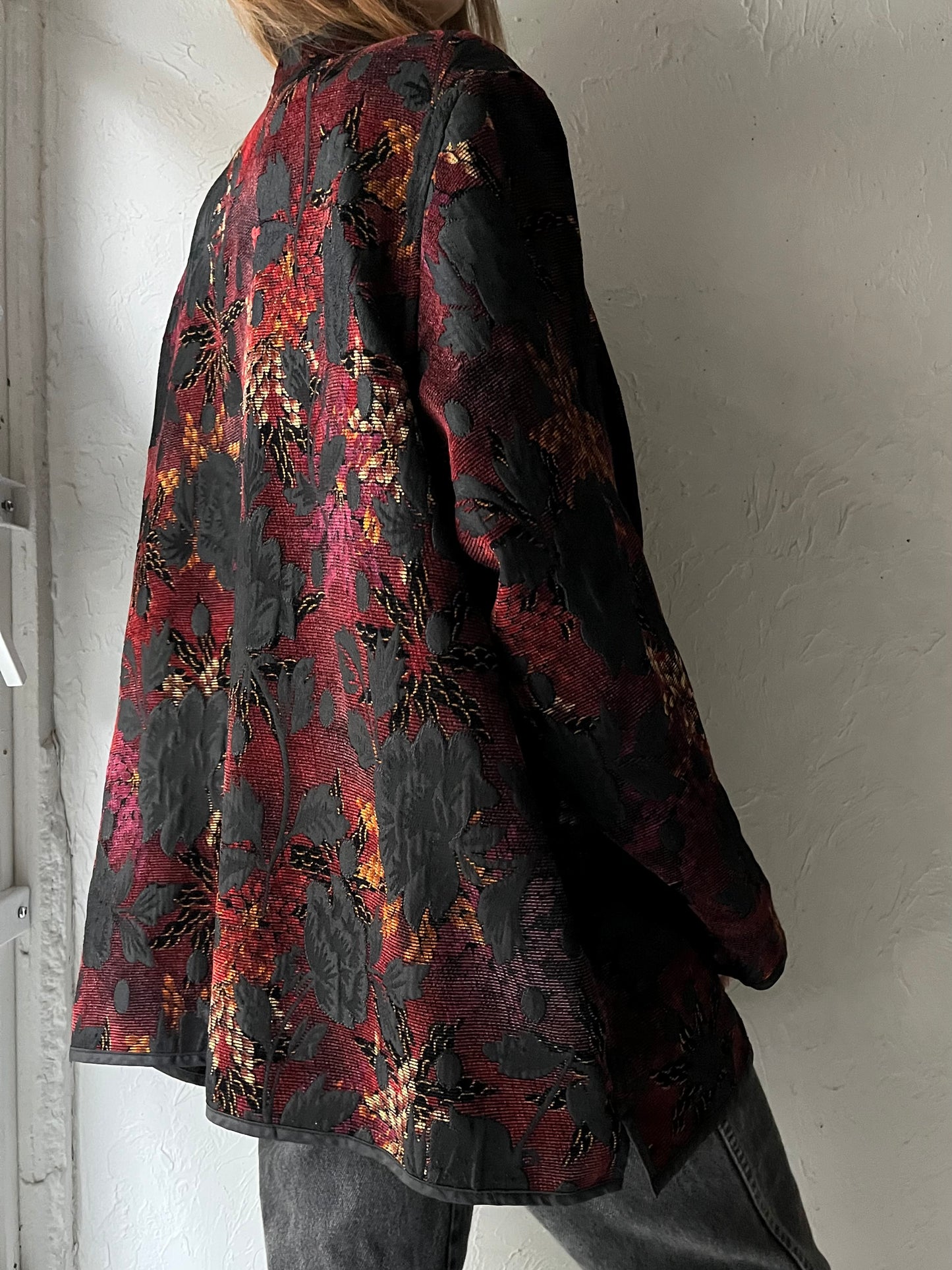 Vintage Floral Tapestry Jacket / XL