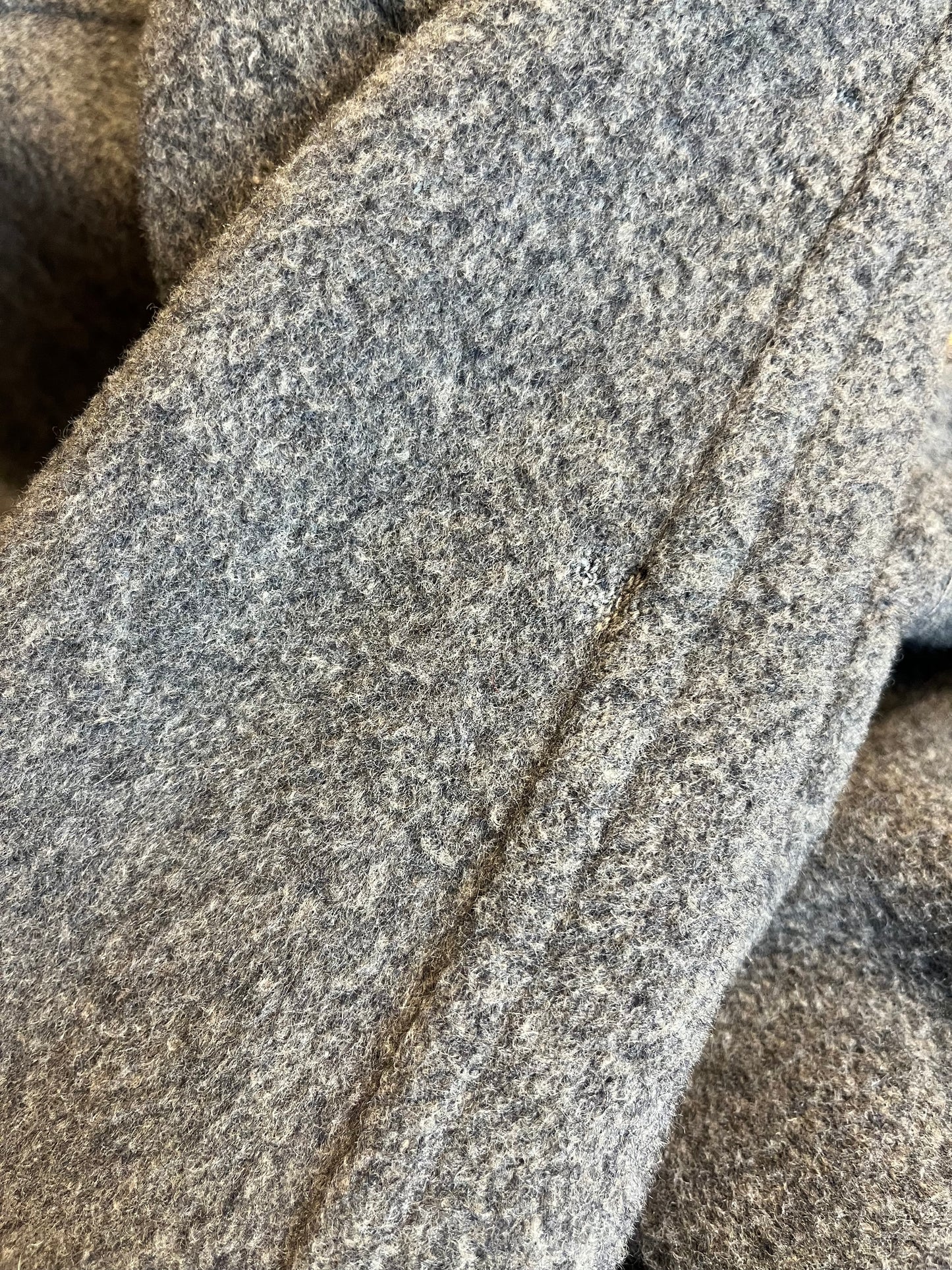 70s Union Made Gray Wool Coat / Medium