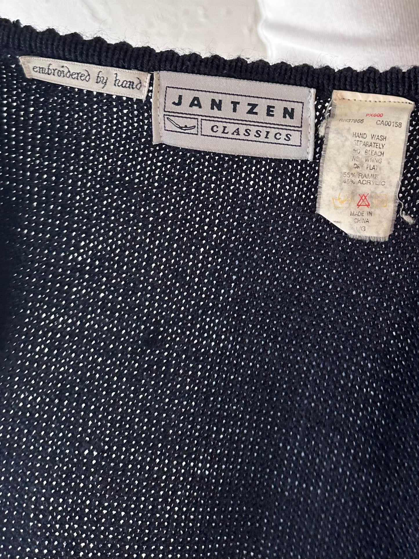 Y2k 'Jantzen' Floral Knit Vest / Large