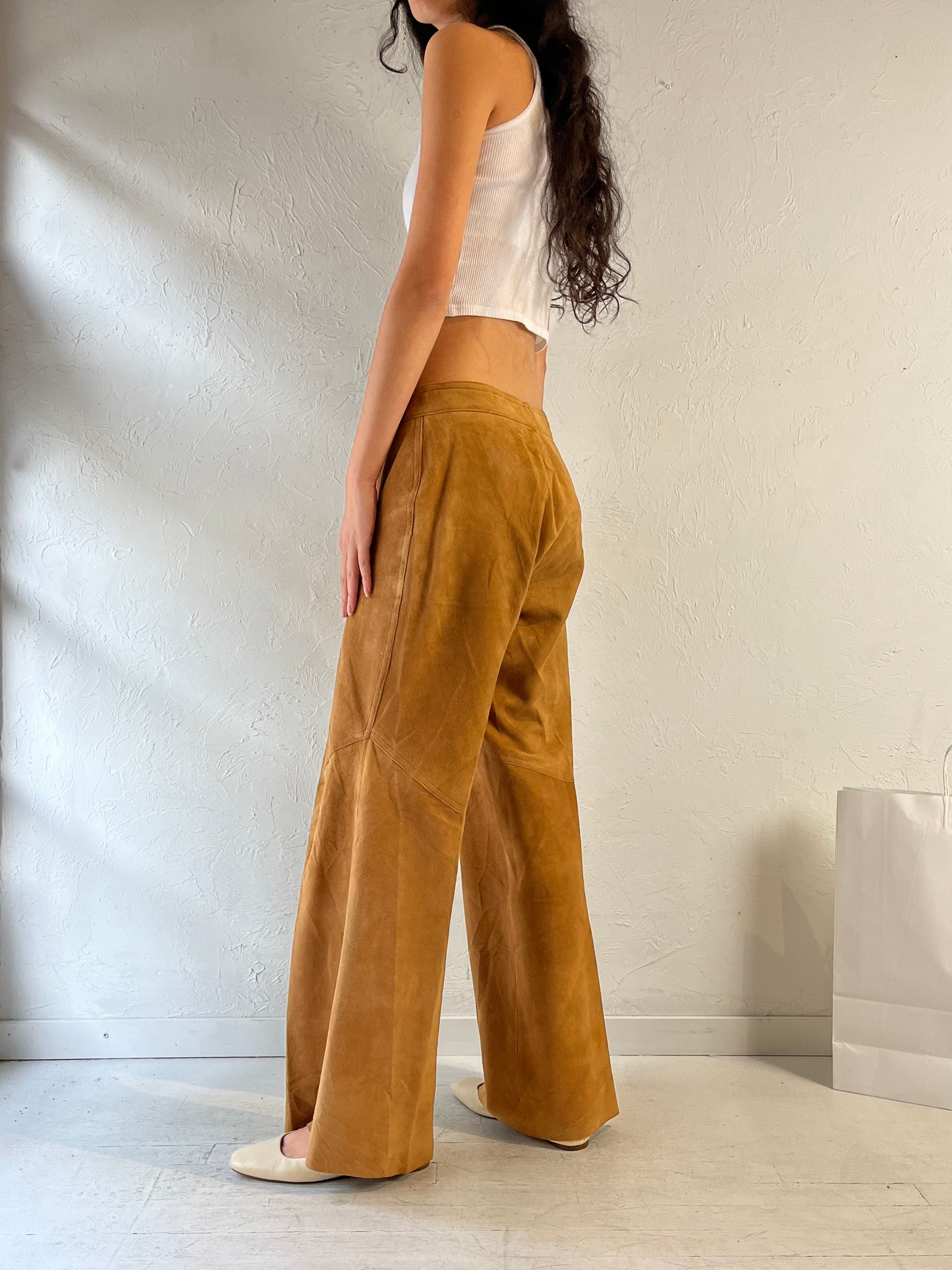 Vintage Suede Leather Pants / Large