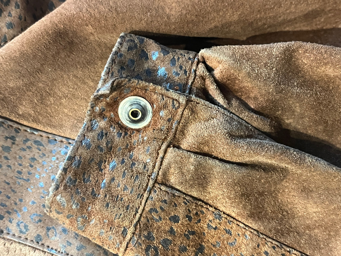 90s 'Byrnes & Baker' Brown Suede Leather Jacket / S