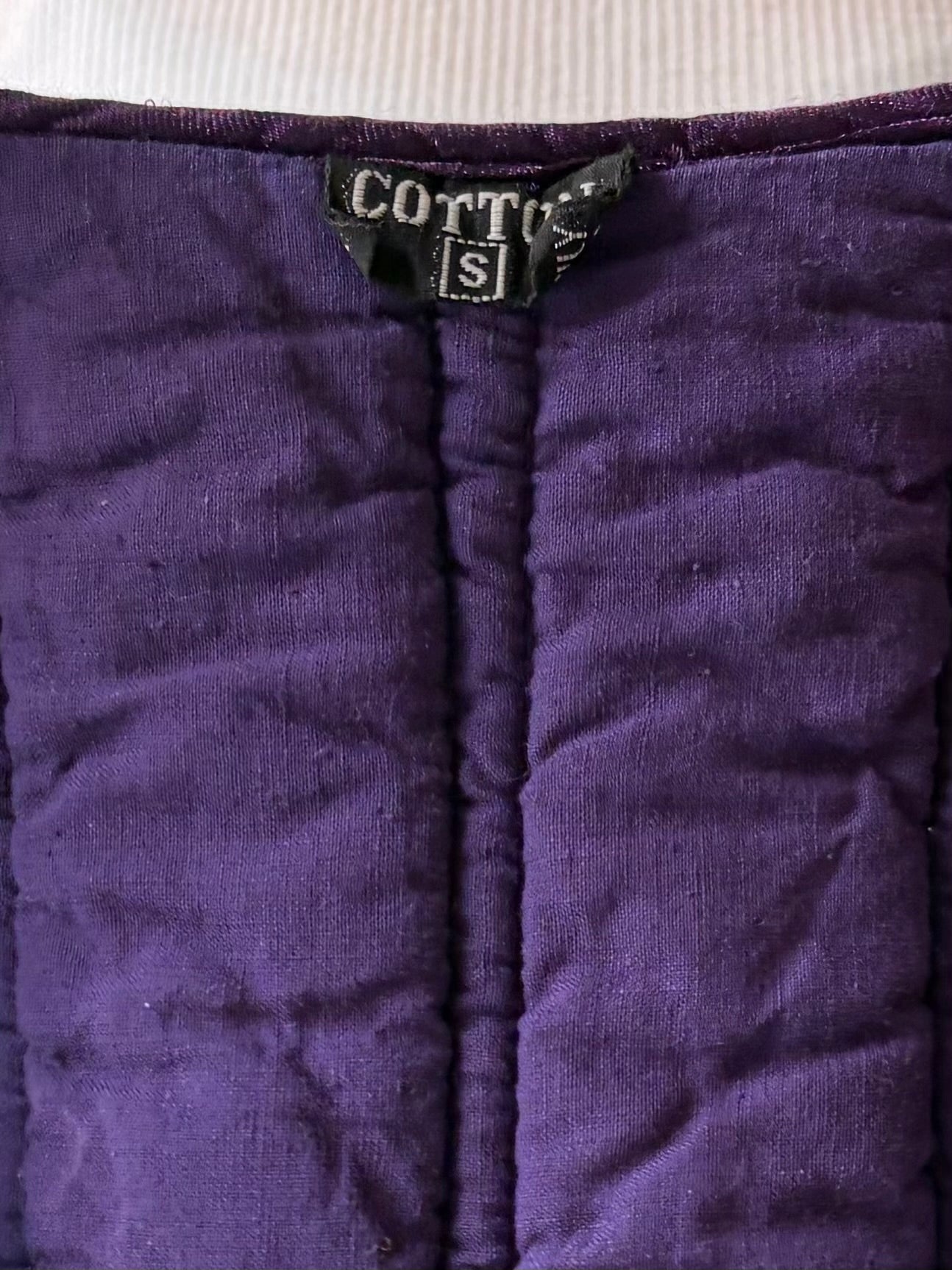 Vintage Floral Cotton Hippie Vest / Small