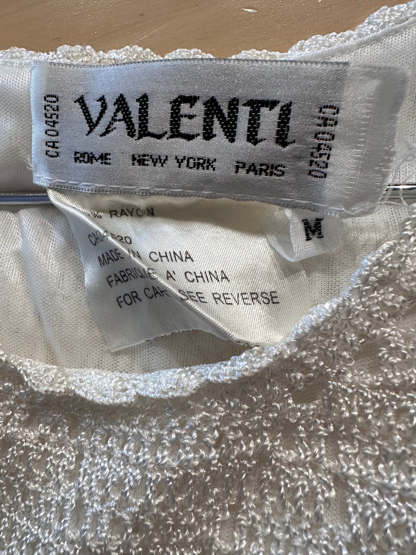 Y2k 'Valenti' White Knit Mini Dress / Medium