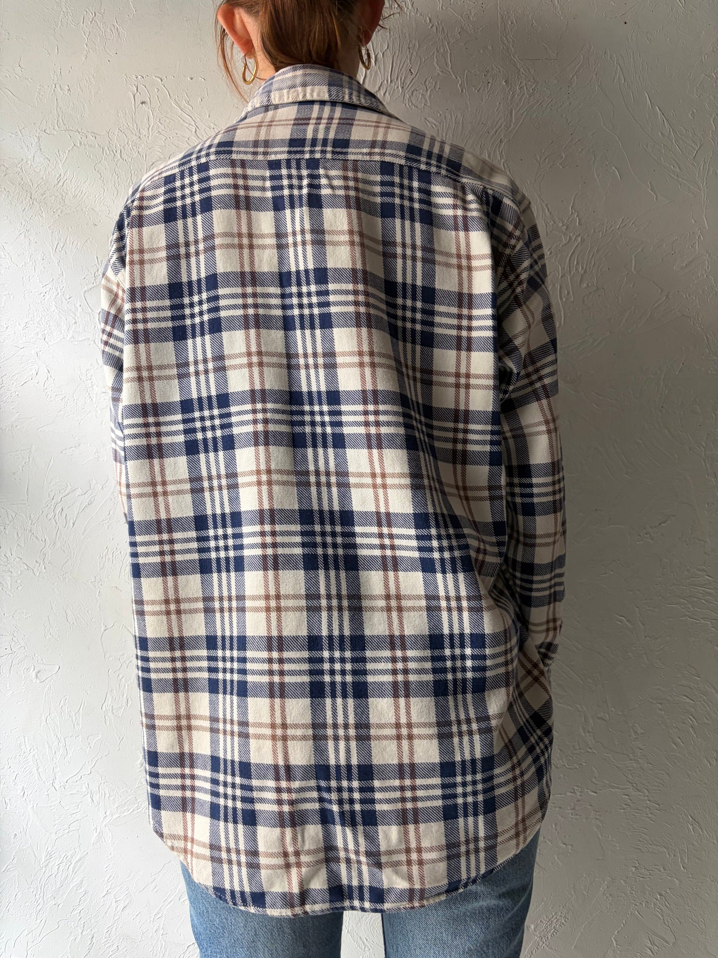 90s 'Gap' Plaid Preppy Grunge Core Workwear Button Up Shirt / Medium