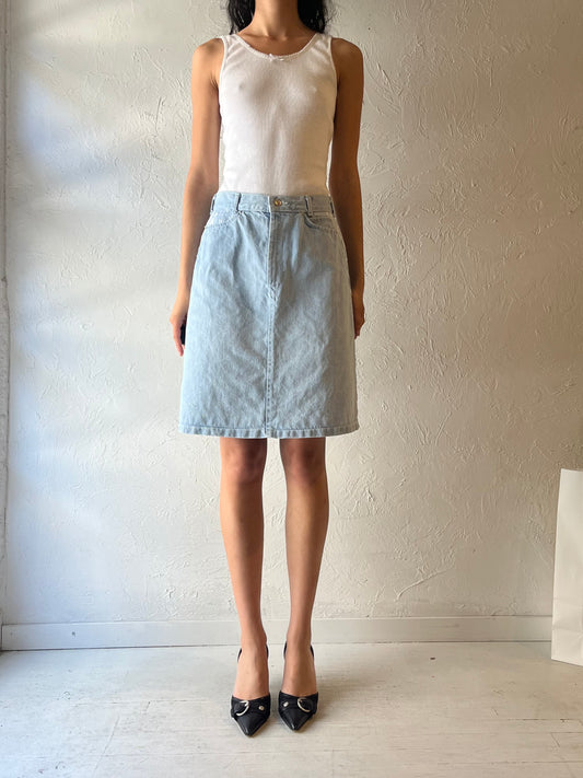 80s ‘Pulse’ Denim Skirt / Small