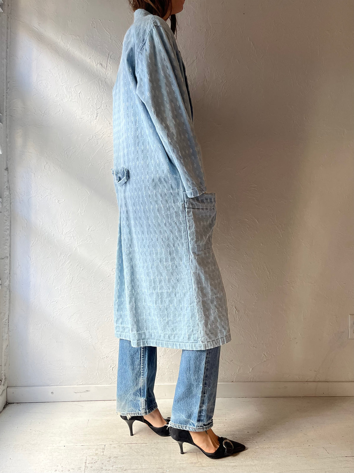 90s '19th Avenue' Light Weight Denim Coat / Large