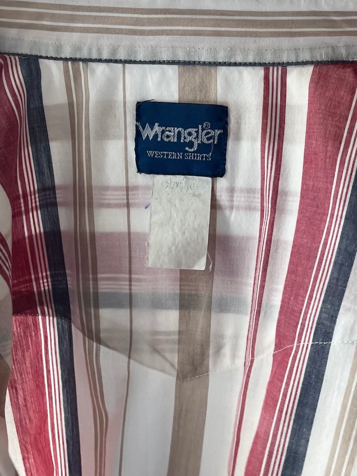 90s 'Wrangler' Light Weight Striped Pearl Snap Western Shirt / XL