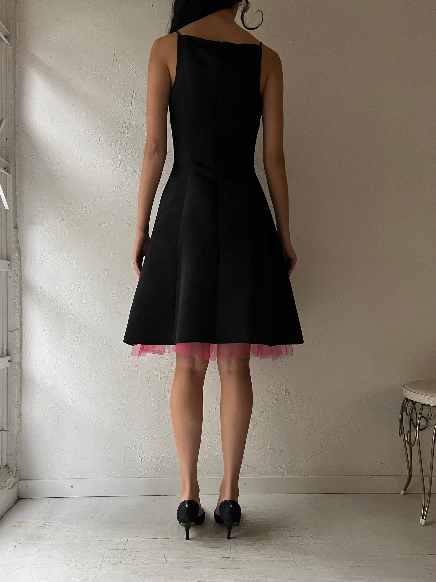Y2K ‘CDC’ Black Formal Dress / Small