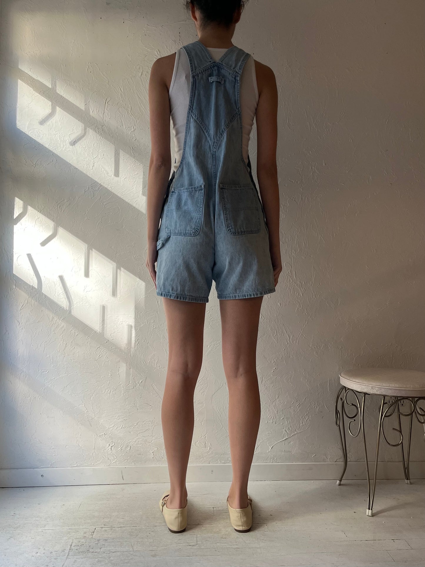 90s 'Disney' Denim Overalls / Small