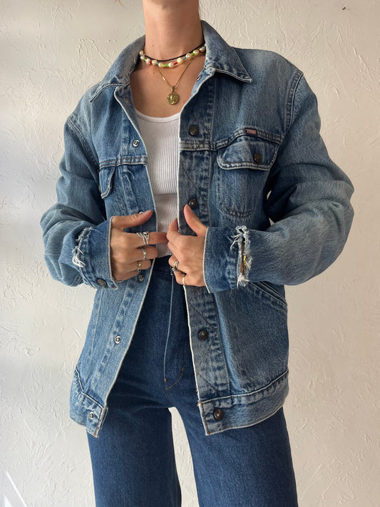 Vintage 'GWG' Thrashed Denim Jacket / Large