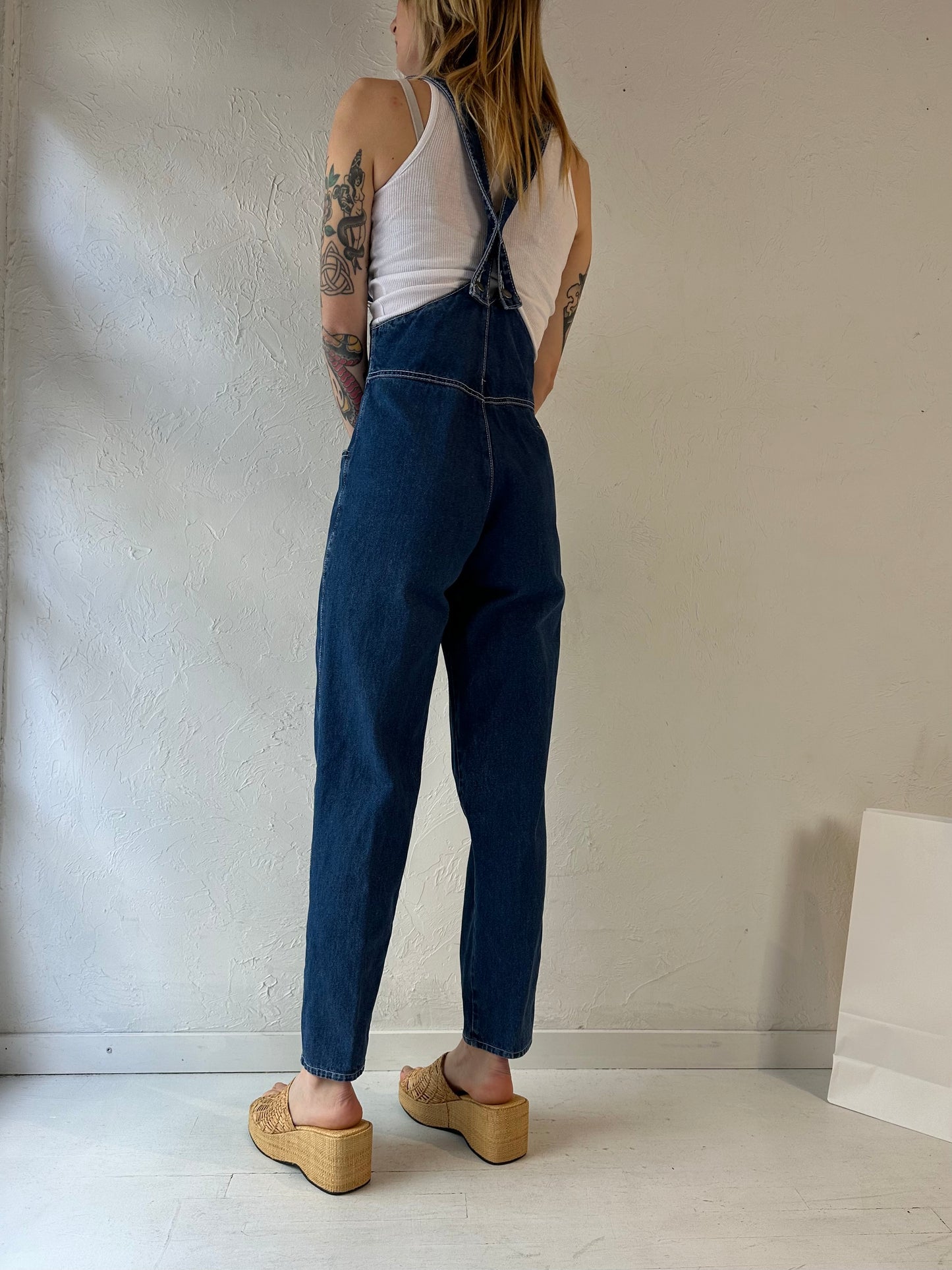 90s 'Galaxy Garments' Denim Overalls / Small